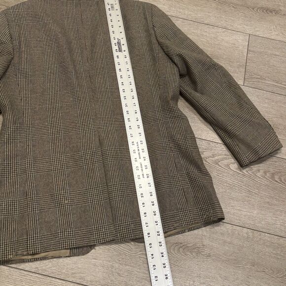 Vintage Chaps Ralph Lauren Tweed Wool Blazer 42T Sport Coat - Picture 10 of 13